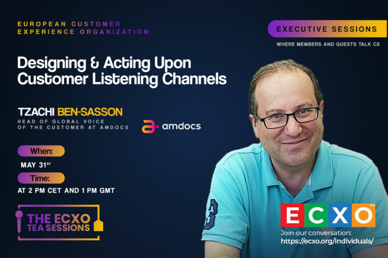 Lire la suite à propos de l’article Acting Upon Customer Listening Culture Channels, featuring Tzachi Ben-Sasson, Head of VOC at Amdocs.